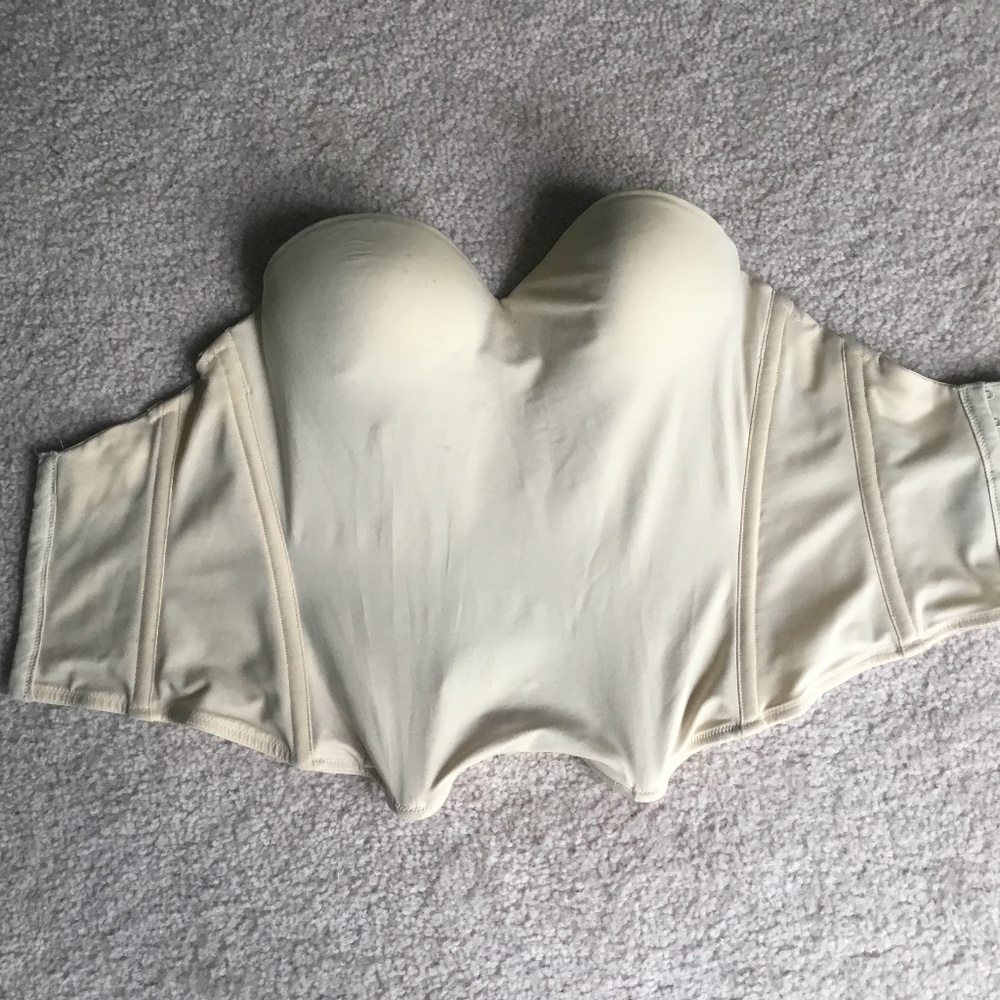 32c bones strapless underwire corset bra